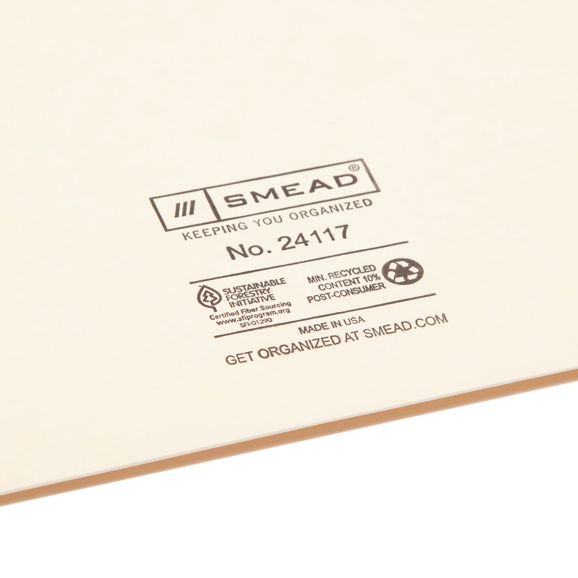 Shelf-Master® Reinforced Tab End Tab Pocket File Folders, Straight-Cut Tab, 2 Pockets, Manila Color, Letter Size, Set of 25, 086486241175