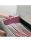 Standard File Folders, 1/3-Cut Tab, Maroon Color, Letter Size, Set of 100, 086486130936