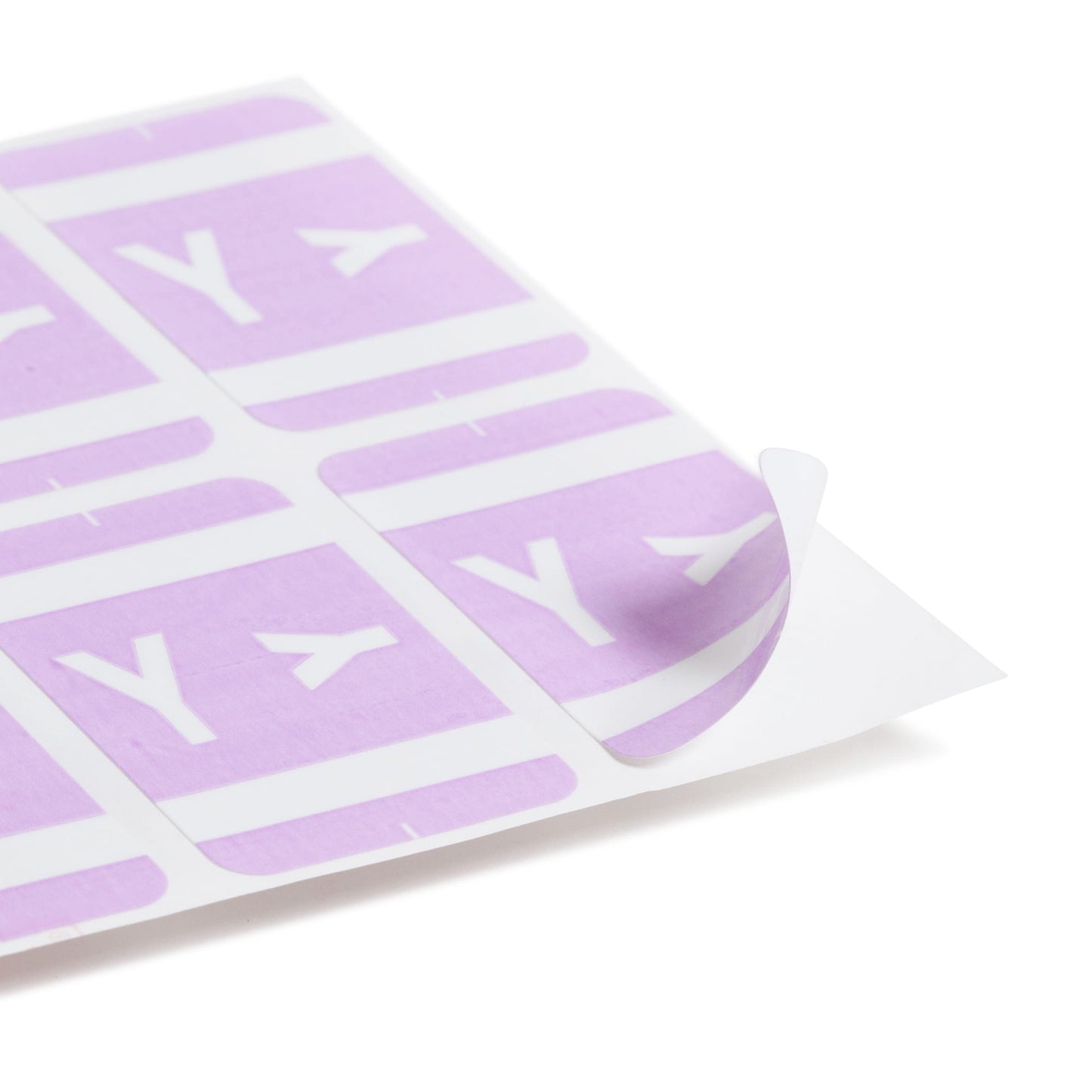 AlphaZ® ACCS Color Coded Alphabetic Labels - Sheets, Lavender Color, 1" X 1-5/8" Size, Set of 100, 086486671958