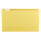 Standard Hanging File Folders with 1/5-Cut Tabs, Yellow Color, Legal Size, Set of 25, 086486641692