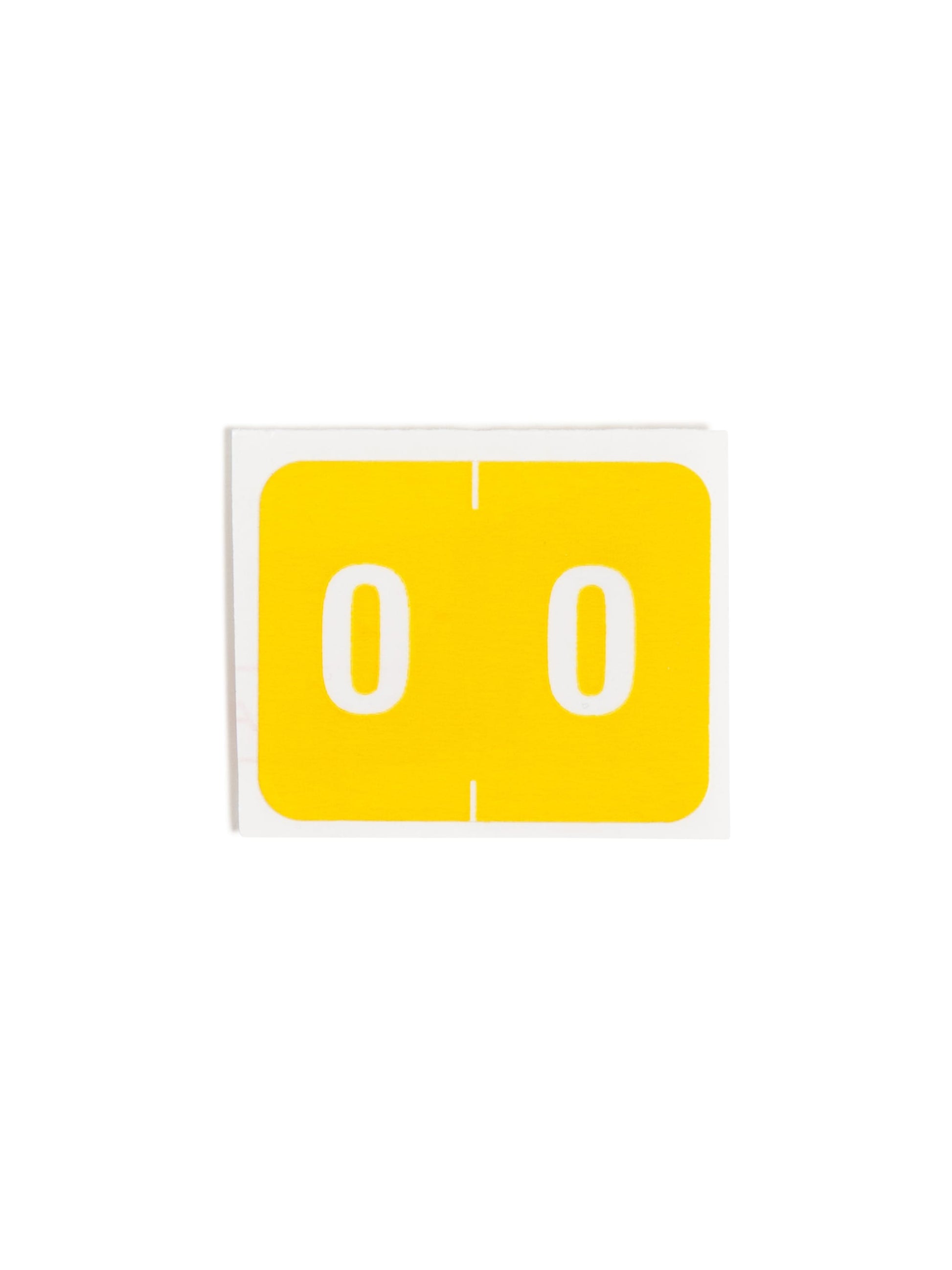 DCCRN Color-Coded Numeric Labels - Rolls, Yellow Color, 1-1/4" X 1" Size, Set of 50, 086486673402