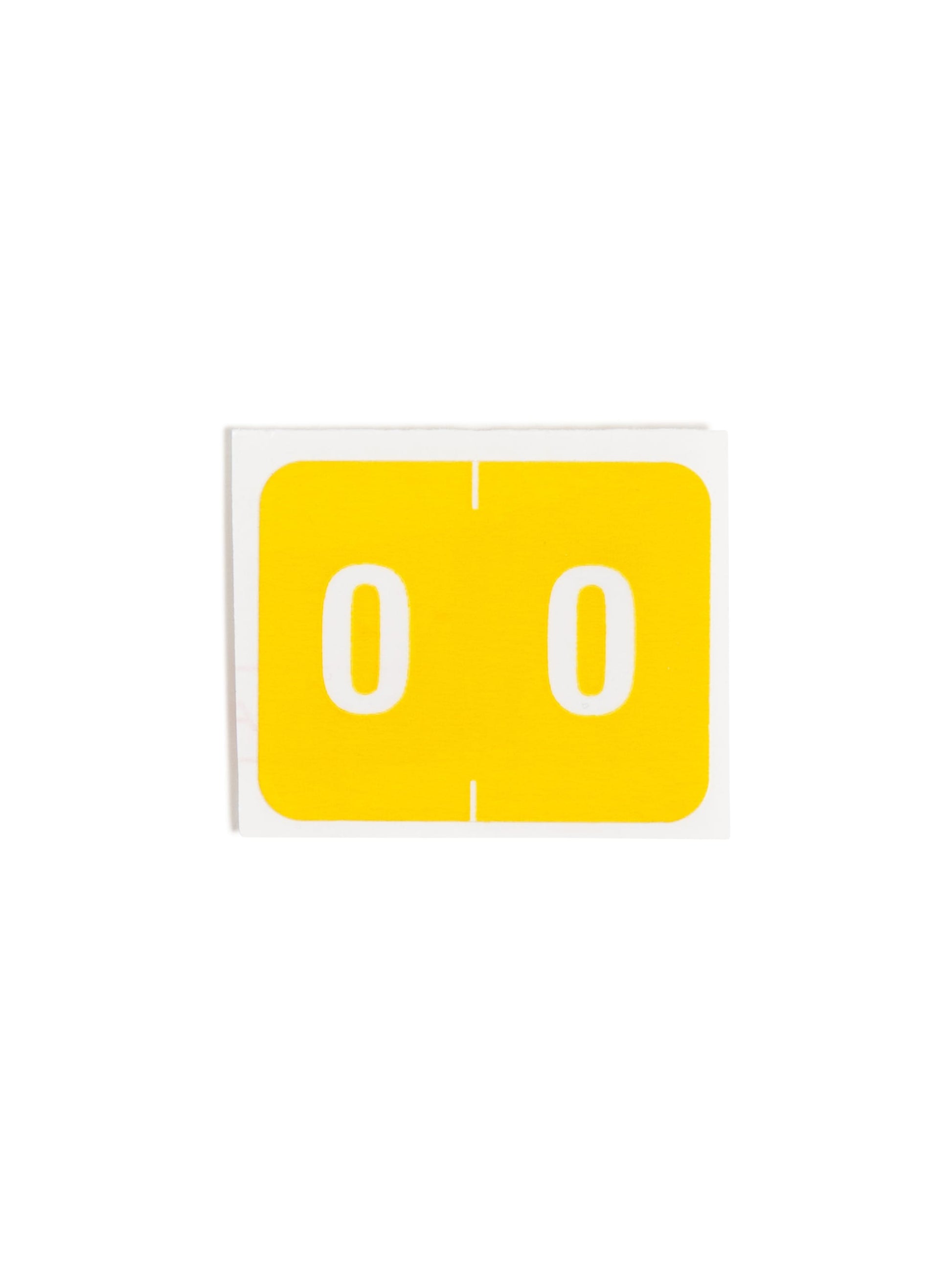DCCRN Color-Coded Numeric Labels - Rolls, Yellow Color, 1-1/4" X 1" Size, Set of 1, 086486673402