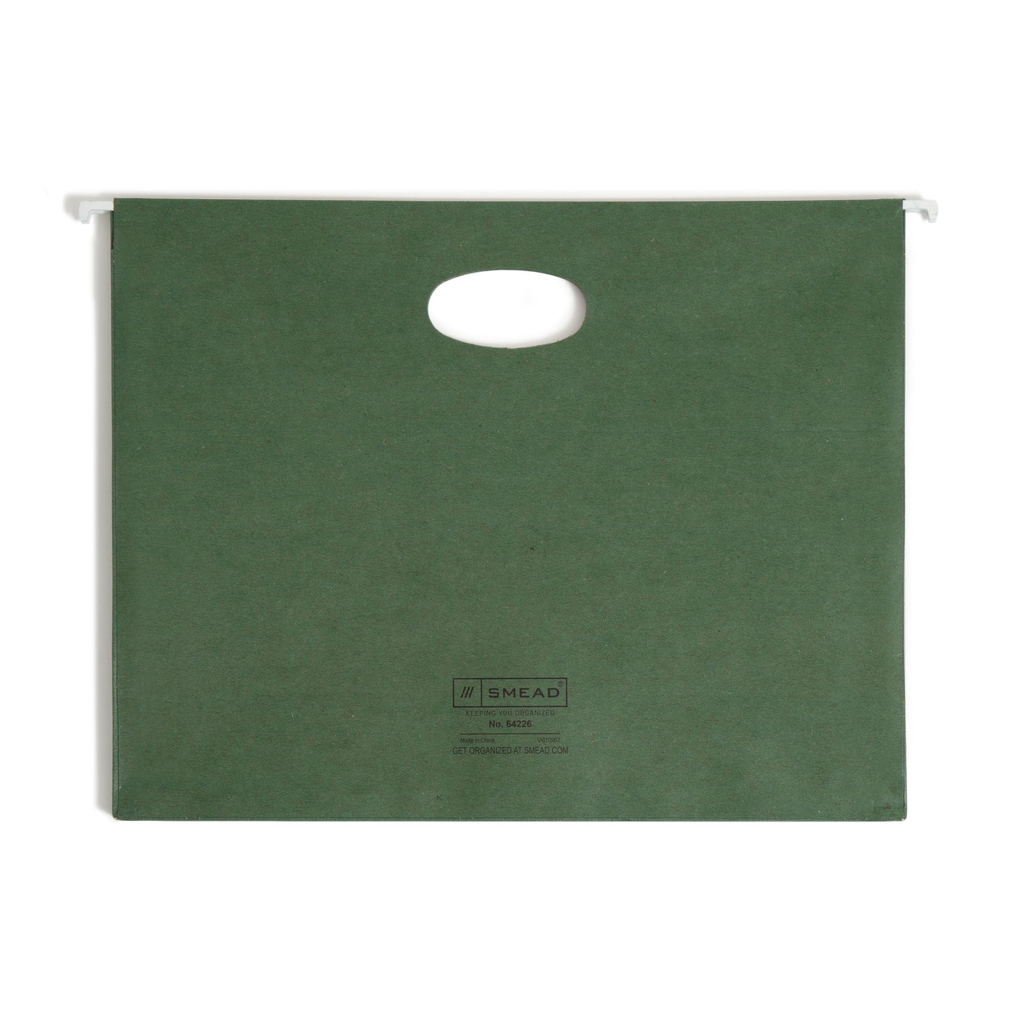100% Recycled Hanging File Pockets, Standard Green Color, Letter Size, Set of 10, 086486642262