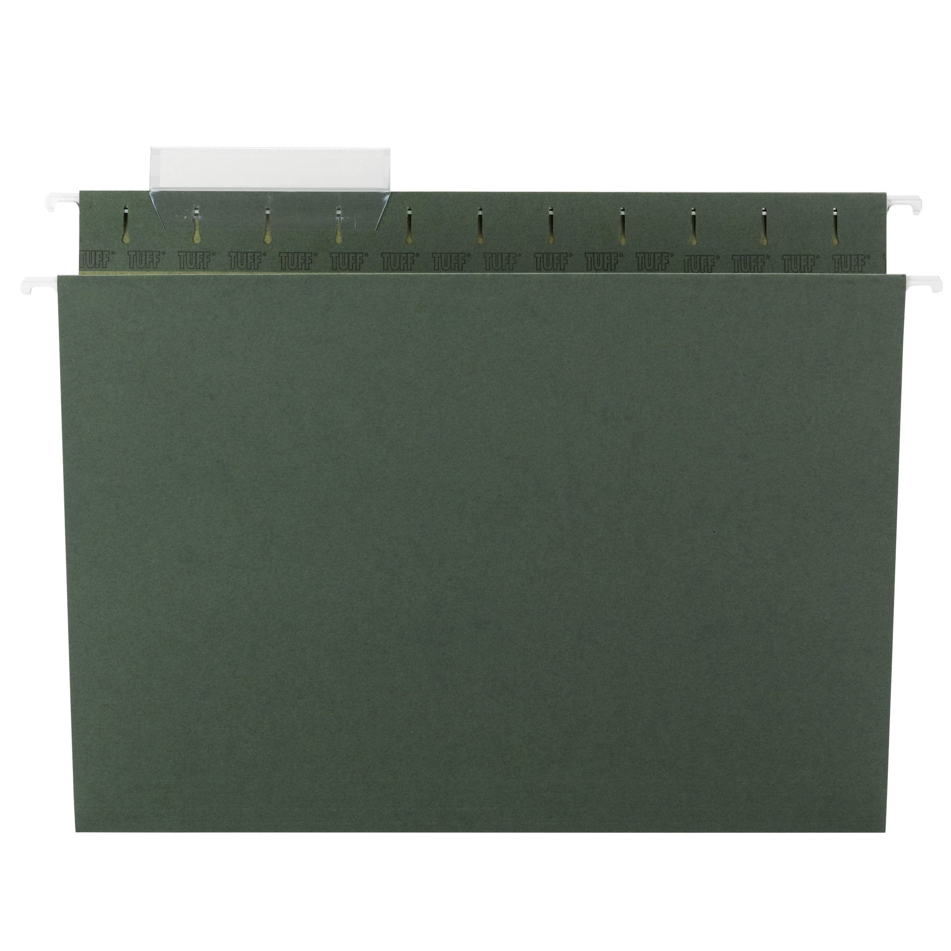 TUFF® Hanging File Folders with Easy Slide® Tabs, Standard Green Color, Letter Size, Set of 20, 086486640367