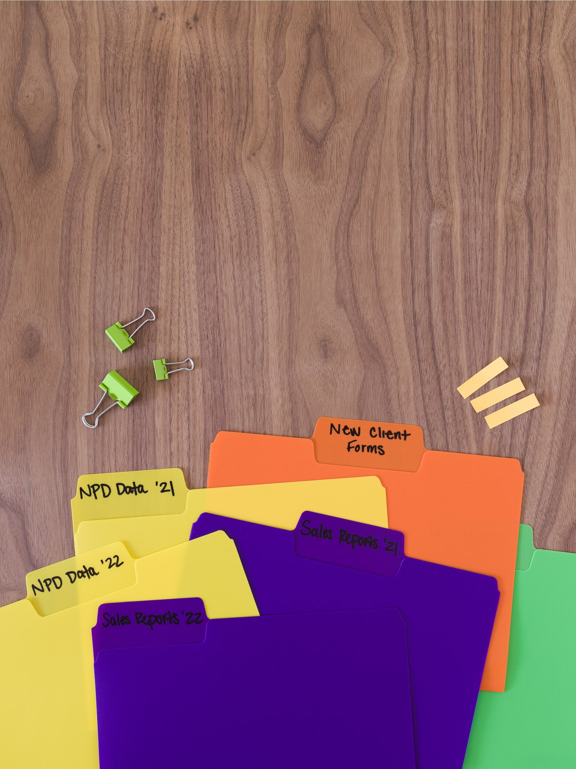 SuperTab® Poly File Folders, Assorted Colors Color, Letter Size, Set of 18, 086486105156
