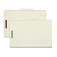 Pressboard Classification File Folders, 2 Dividers, 2 inch Expansion, Gray/Green Color, Legal Size, Set of 10, 30086486190221
