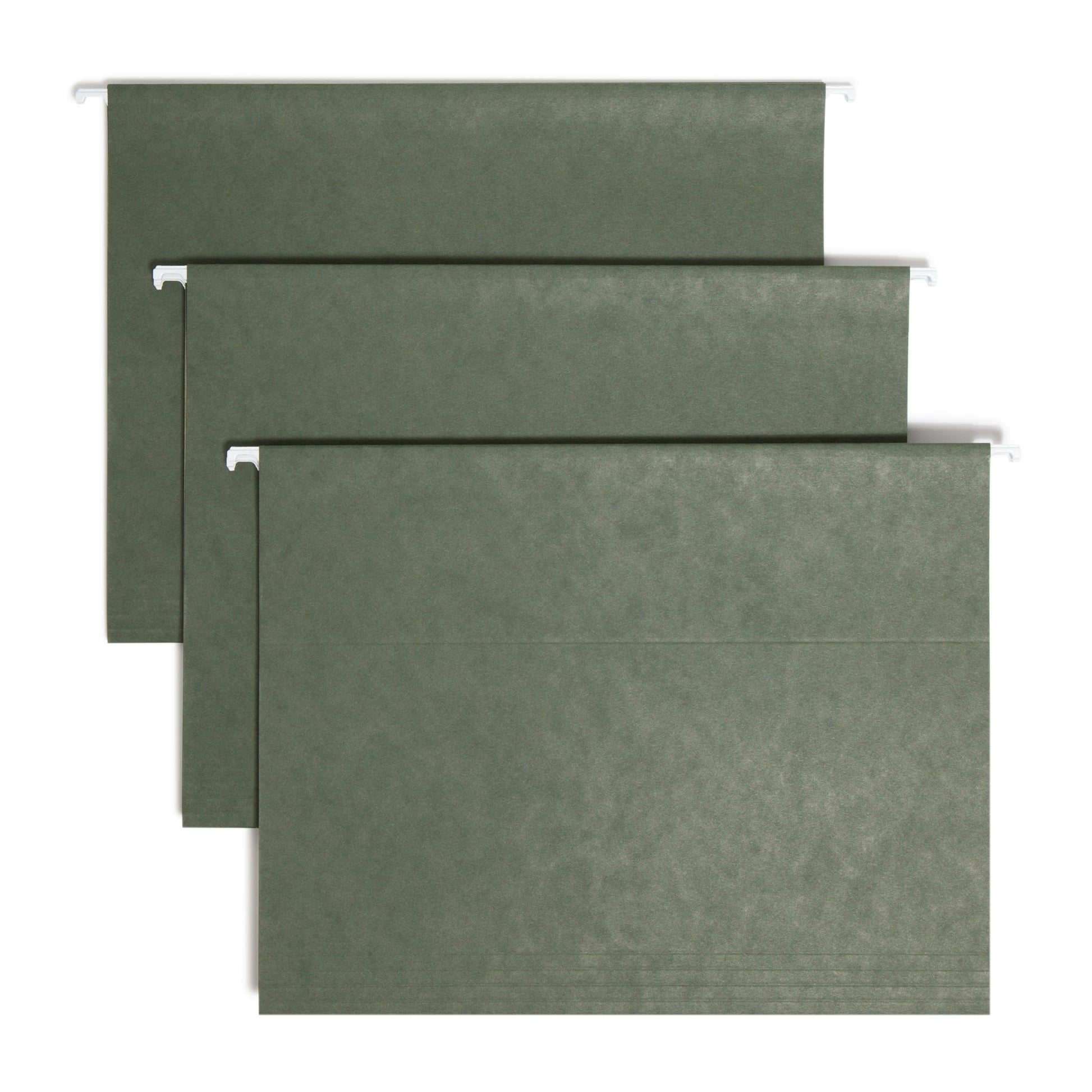 TUFF® Hanging File Folders with Easy Slide® Tabs, Standard Green Color, Letter Size, Set of 20, 086486640367