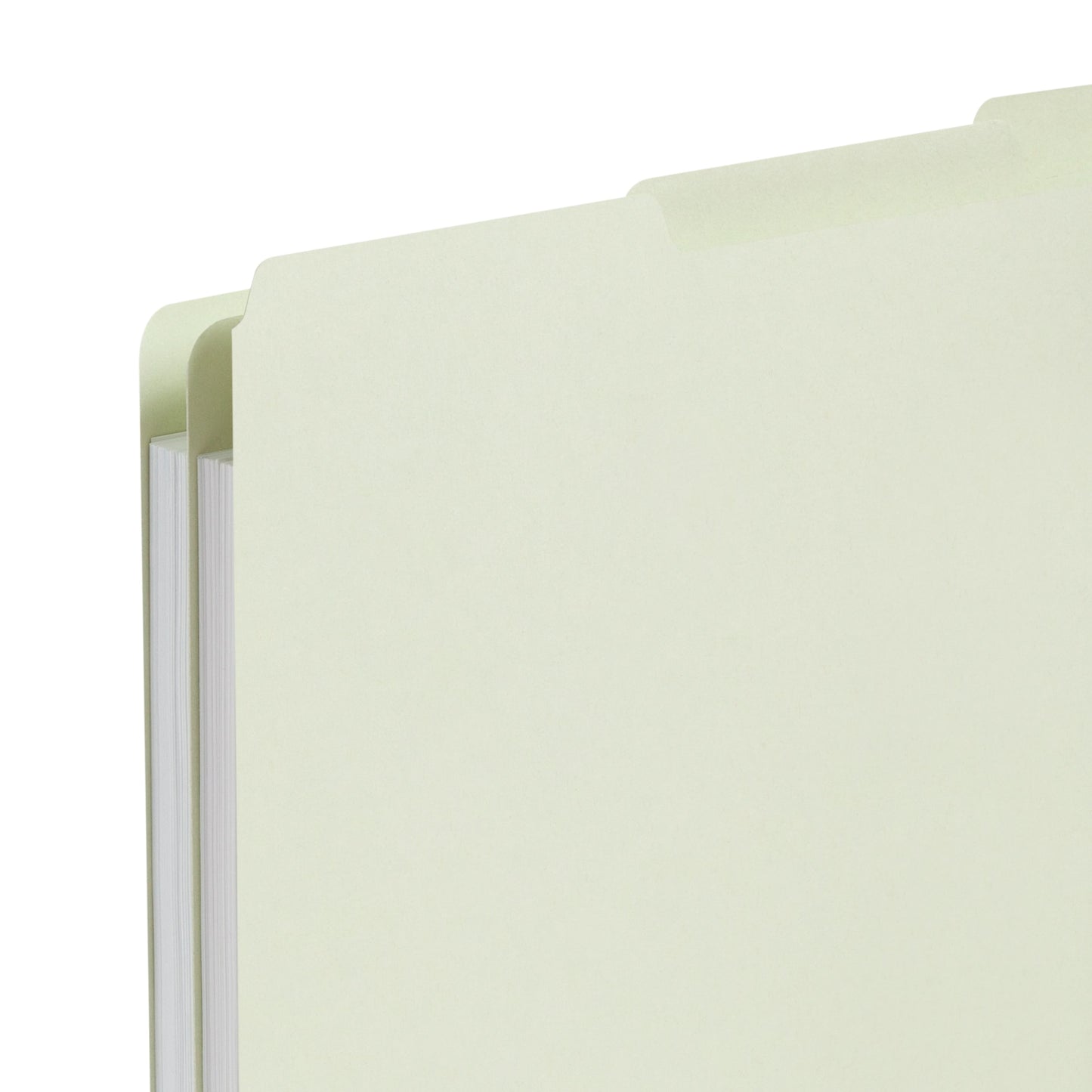 Heavyweight Filing Guides with Blank Tabs, Gray/Green Color, Letter Size, Set of 100, 086486503341