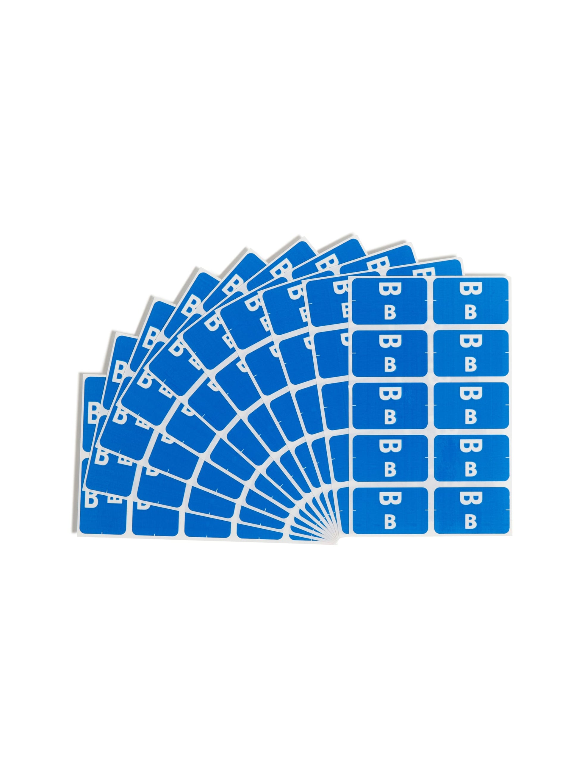 AlphaZ® ACCS Color Coded Alphabetic Labels - Sheets, Dark Blue Color, 1" X 1-5/8" Size, Set of 100, 086486671729