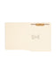 Shelf-Master® Reinforced End Tab Fastener File Folders with Antimicrobial Product Protection, Straight-Cut Tab, 1 Fastener, Manila Color, Letter Size, Set of 50, 086486341134