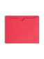 Colored File Jackets, Reinforced Straight-Cut Tab, No Expansion, Red Color, Letter Size, Set of 100, 30086486755093
