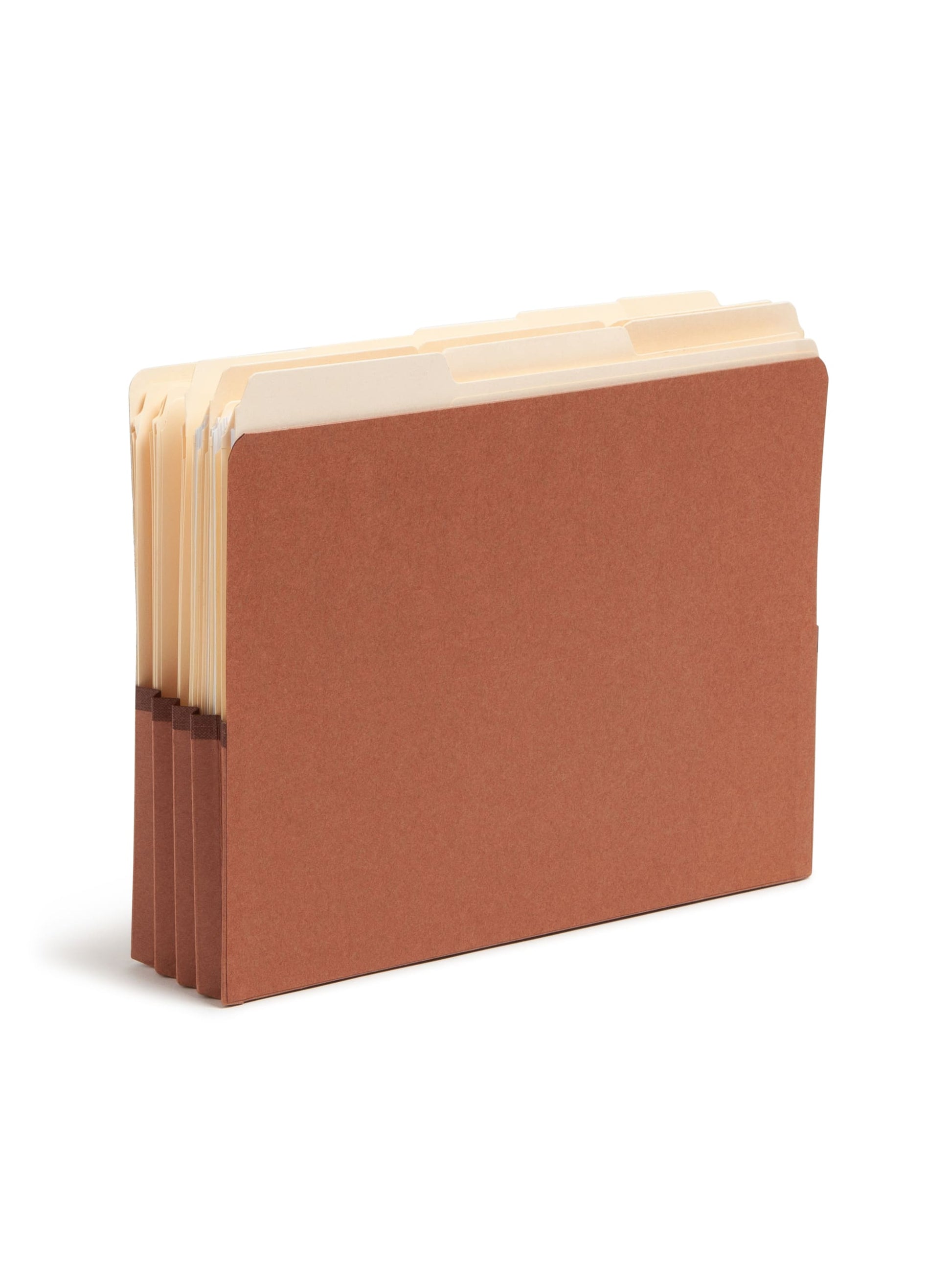 Reinforced End Tab File Pockets, 4 inch High Tab, 3-1/2 inch Expansion, Redrope Color, Letter Size, Set of 0, 30086486736245