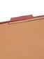 Pressboard Classification File Folders, 3 Dividers, 3 inch Expansion, Red Color, Legal Size, Set of 10, 30086486190993