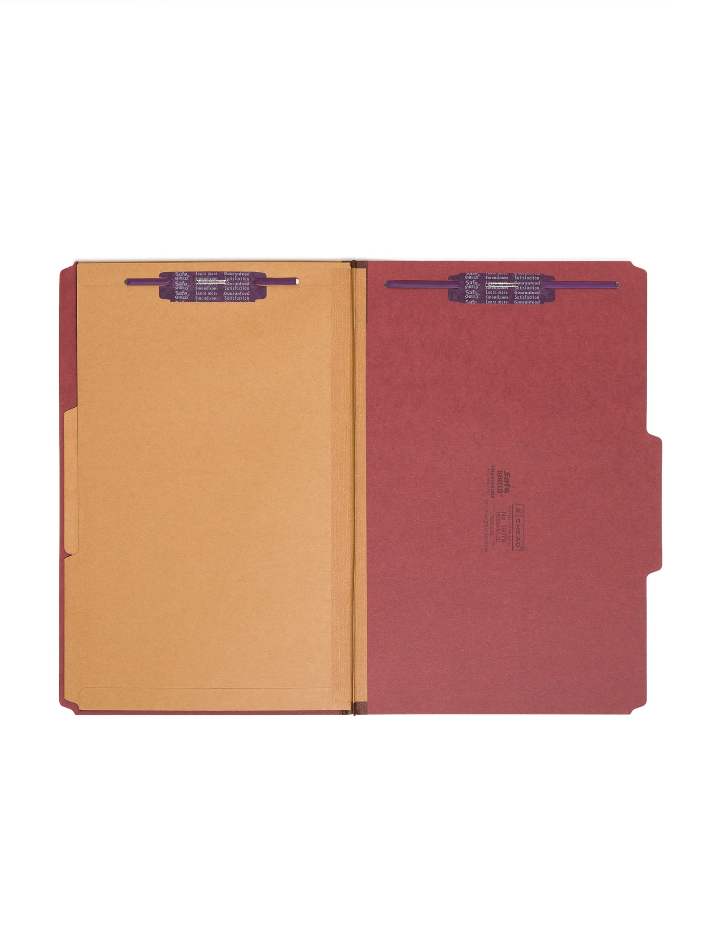 SafeSHIELD® Pressboard Classification File Folders with Pocket Dividers, Red Color, Legal Size, Set of 0, 30086486190795