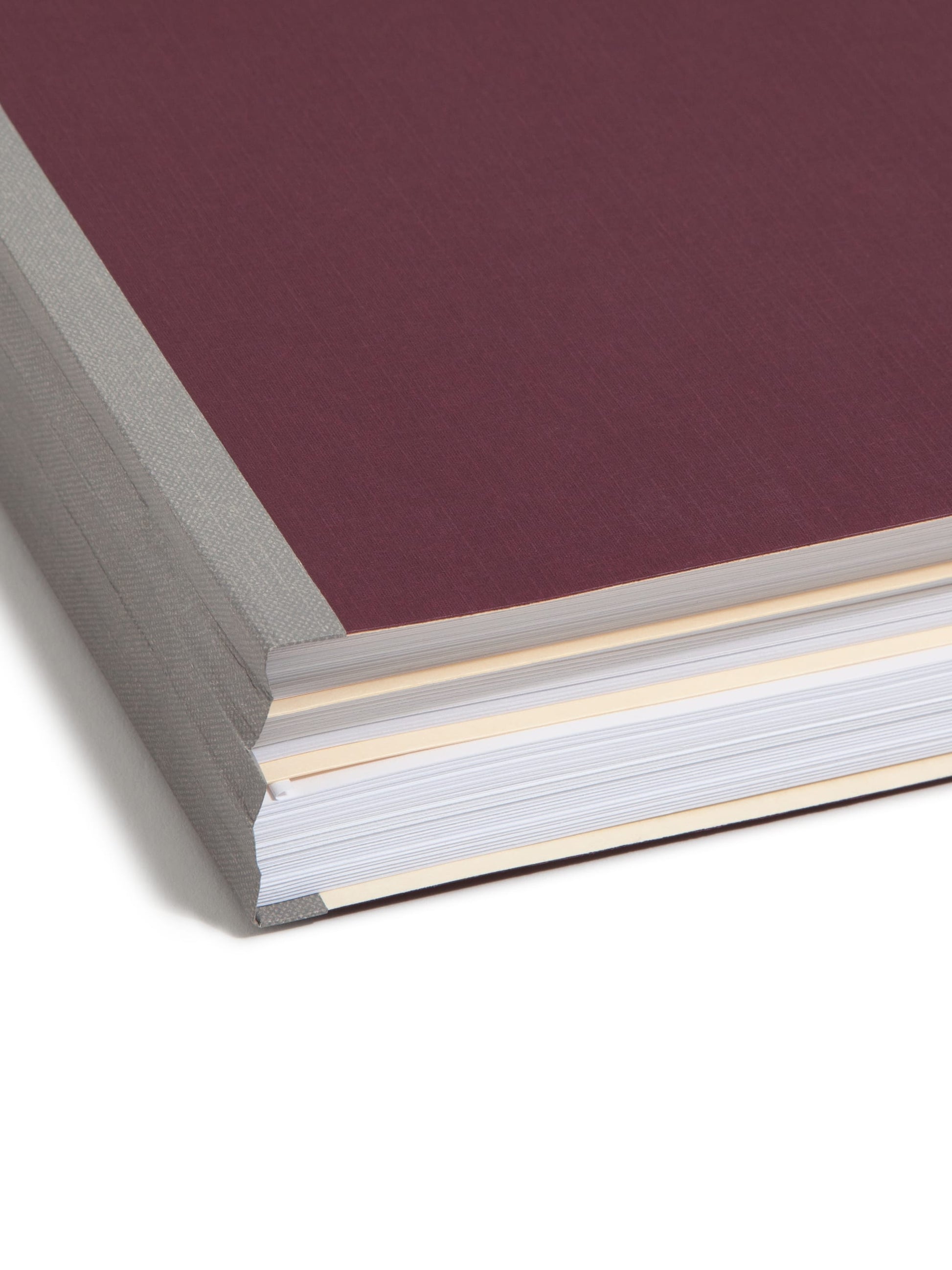 SuperTab® Classification File Folders, Maroon Color, Letter Size, Set of 10, 30086486140134