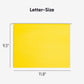 Standard Hanging File Folders with 1/5-Cut Tabs, Yellow Color, Letter Size, Set of 25, 086486640695