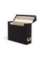 Flip Top Box, Charcoal Color, 13" X 9.4" X 3.7" Size, Set of 1, 086486702331