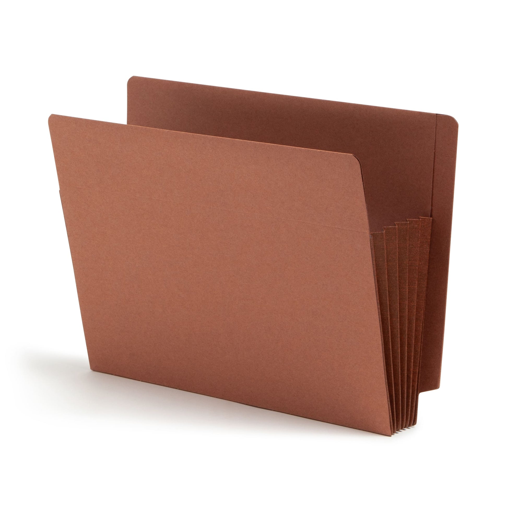 TUFF® Extra-Wide Reinforced End Tab File Pockets, Straight-Cut Tab, 5-1/4 inch Expansion, Redrope Color, Extra Wide Letter Size, Set of 10, 30086486737907