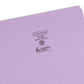 Reinforced Tab File Folders, Straight-Cut Tab, Lavender Color, Letter Size, Set of 100, 086486124102