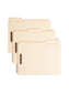 Reinforced Tab Fastener File Folders, 1/3-Cut Tab, 2 Fasteners, Manila Color, Letter Size, Set of 50, 086486145374