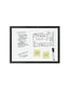 Aluminum PinIt Frame Dry Erase Board, Pinit Frame, Black, White, 70" x 47", 6 x 4, White, 70" X 47" Size, Set of 1, 843463130125