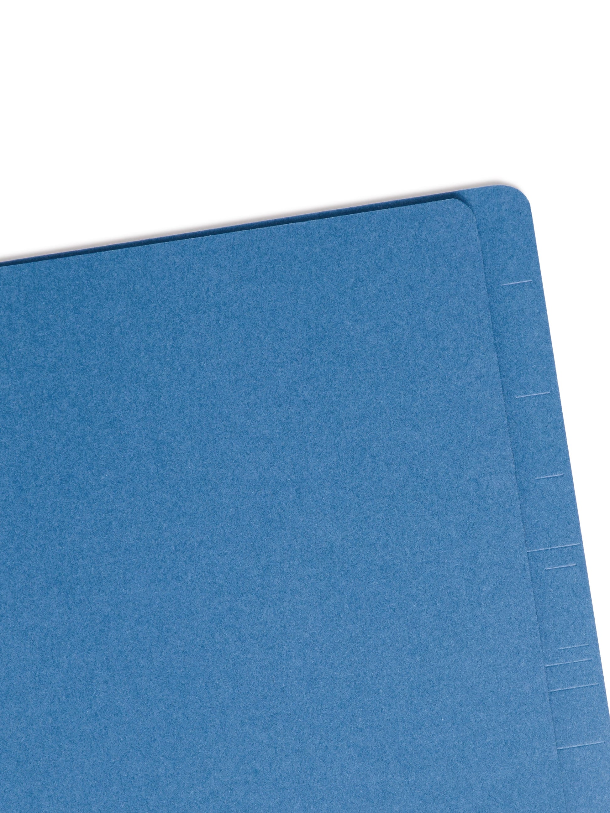 SafeSHIELD® Pressboard End Tab Classification File Folders, Straight-Cut Tab, 2 inch Expansion, 2 Divider, Dark Blue Color, Letter Size, Set of 10, 30086486267848