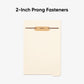 Folder Dividers with Fasteners, Manila Color, Letter Size, Set of 25, 086486355995