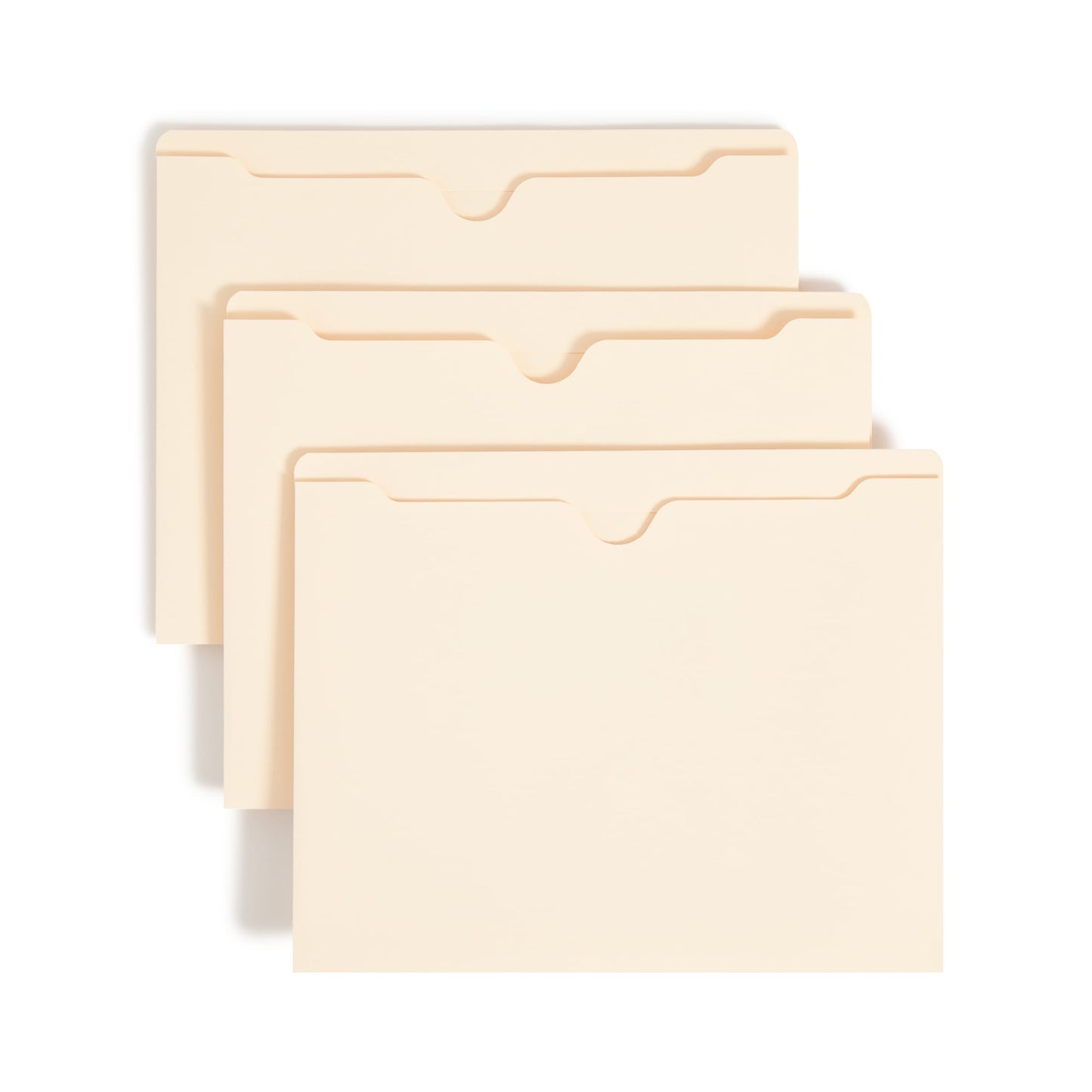 File Jackets, 1 inch Expansion, Straight-Cut Tab, Manila Color, Letter Size, Set of 50, 30086486755208