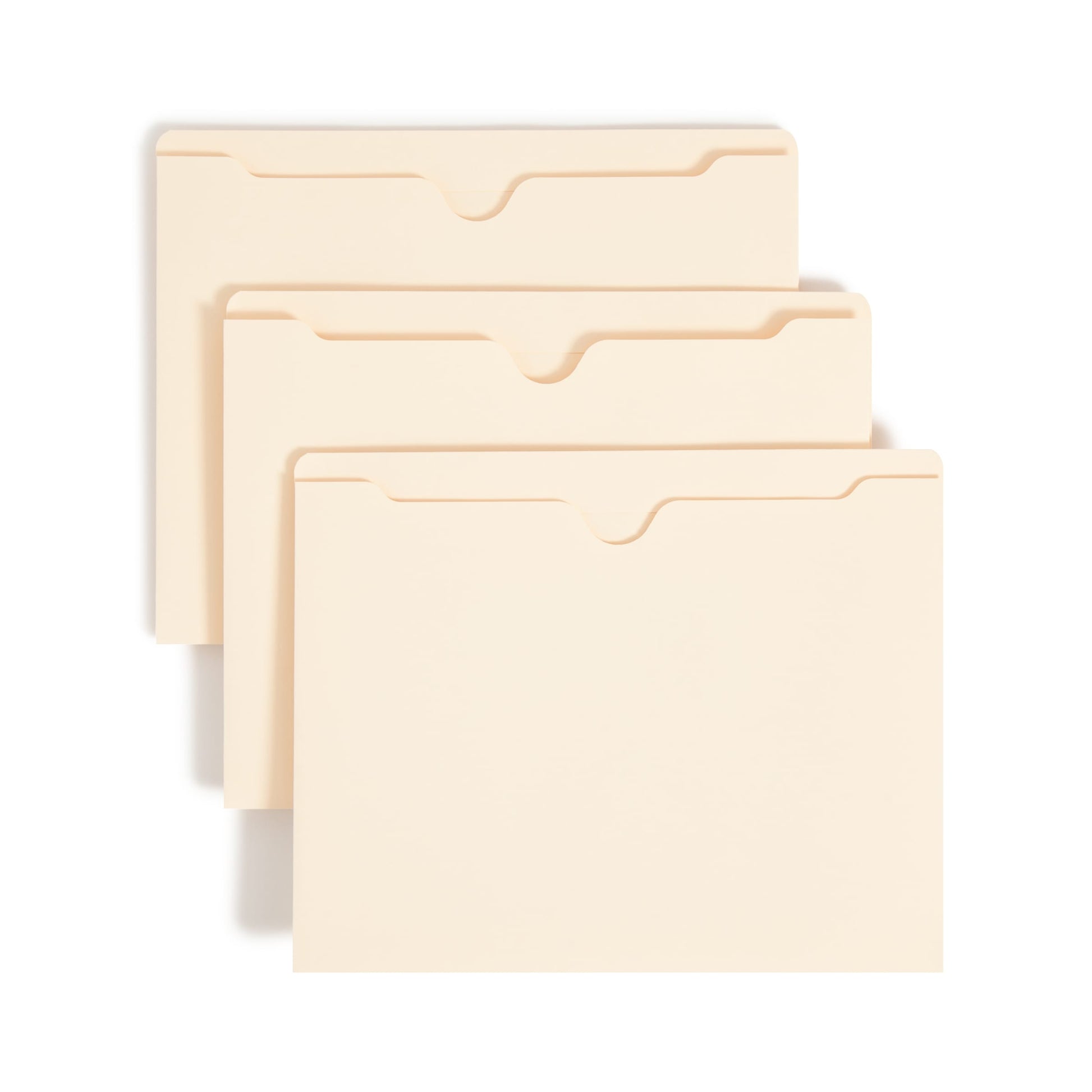 File Jackets, 1 inch Expansion, Straight-Cut Tab, Manila Color, Letter Size, Set of 50, 30086486755208