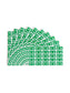 ETS Color-Coded Year Labels - Sheets, Green Color, 1" X 1/2" Size, Set of 250, 086486679268