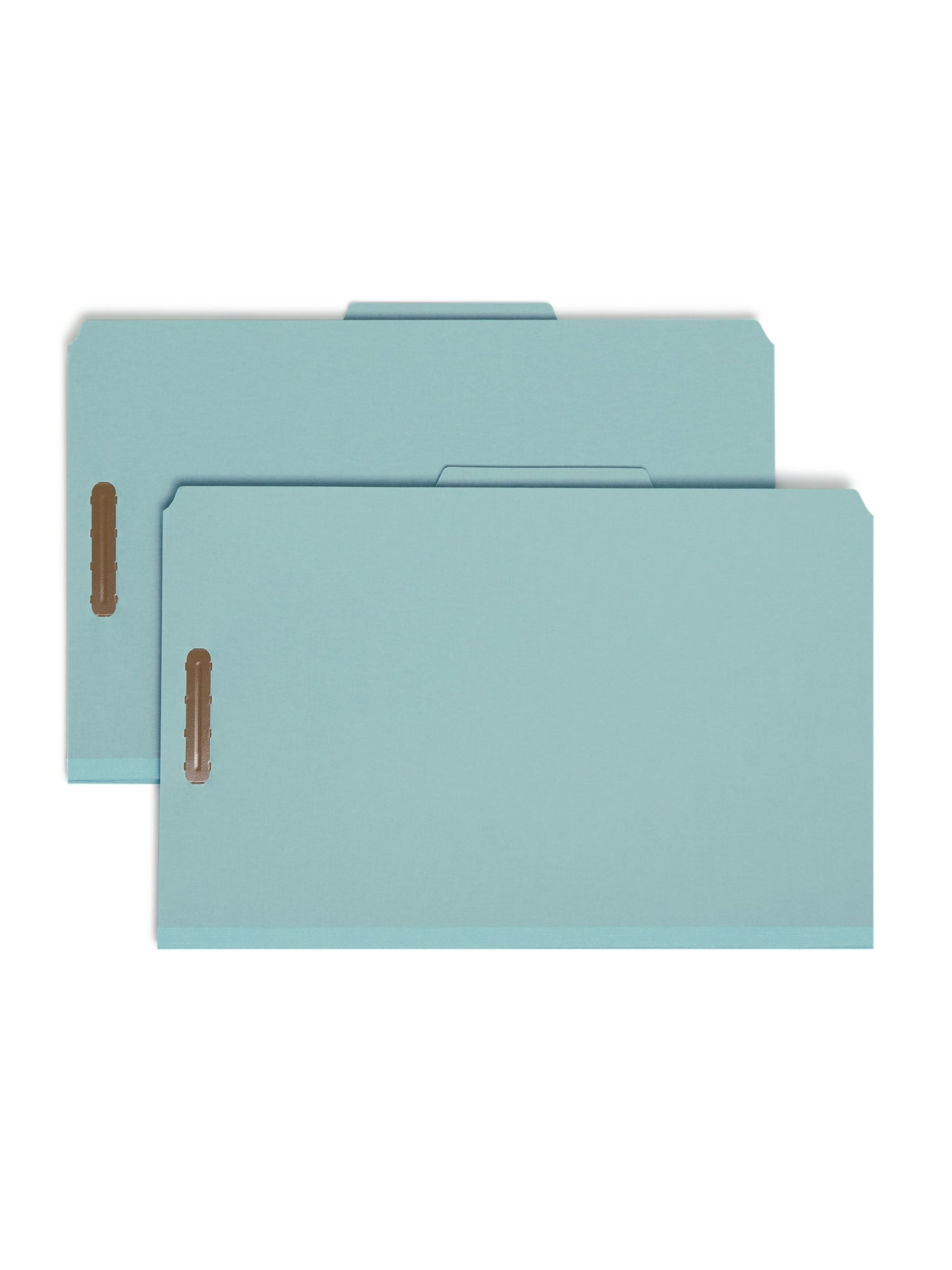 Pressboard Classification File Folders, 2 Dividers, 2 inch Expansion, Blue Color, Legal Size, Set of 0, 30086486190214