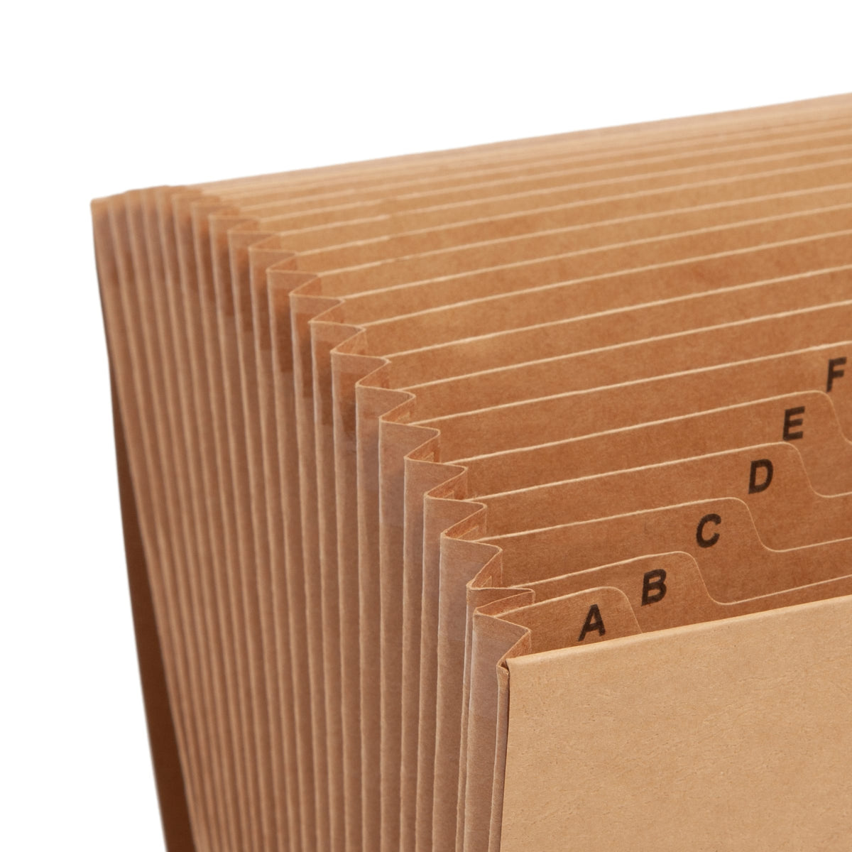 Expanding Files, 21 Pockets, Alphabetic A-Z, Kraft Color, Letter Size, Set of 1, 086486701211