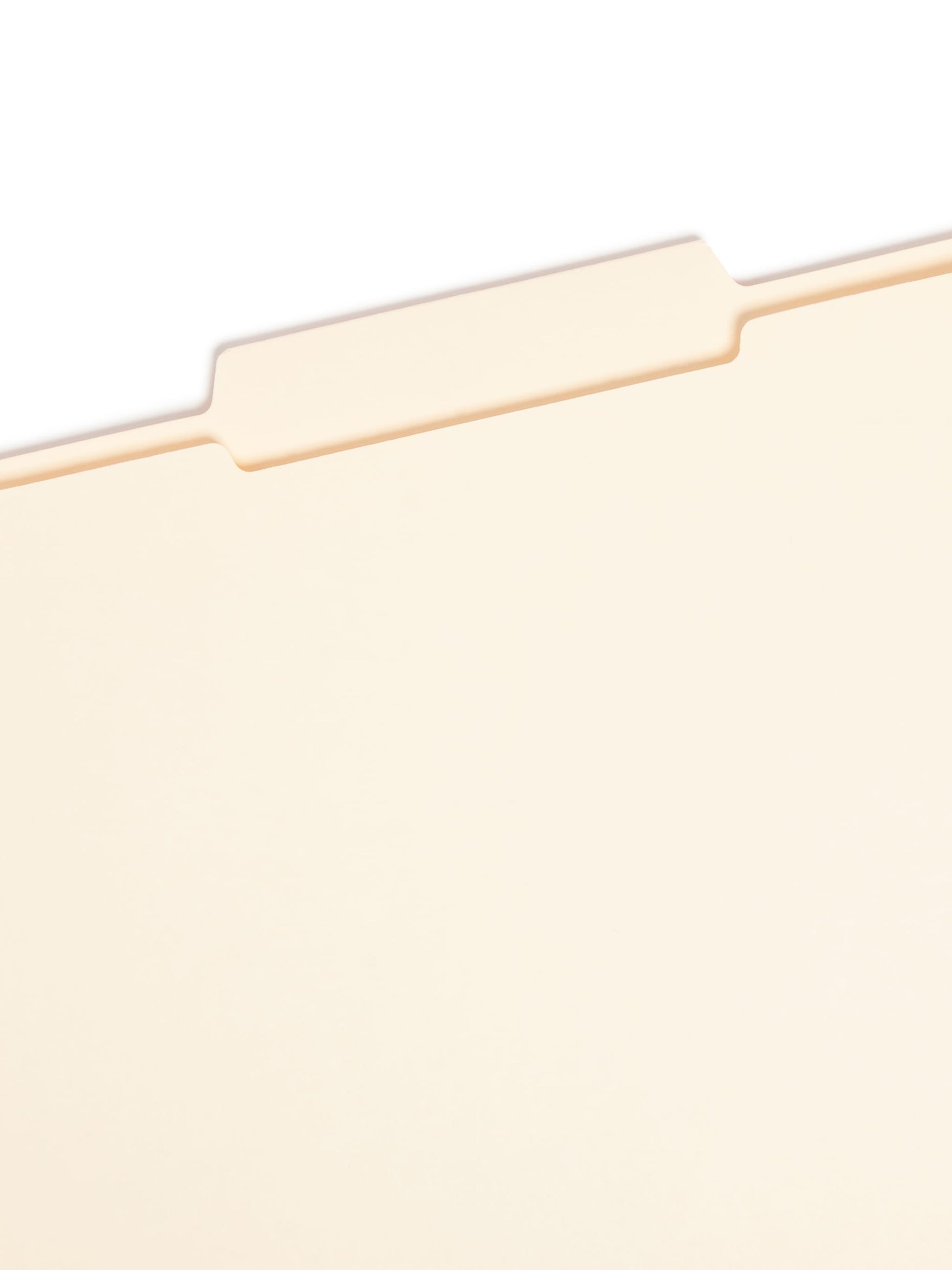 Reinforced Tab File Folders, 2/5-Cut Right of Center Tab, Manila Color, Letter Size, Set of 100, 086486103763