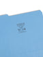 Standard File Folders, 1/3-Cut Tab, Blue Color, Letter Size, Set of 100, 086486120432