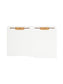 Shelf-Master® Reinforced End Tab Fastener File Folders, Straight-Cut Tab, White Color, Letter Size, Set of 50, 086486258401