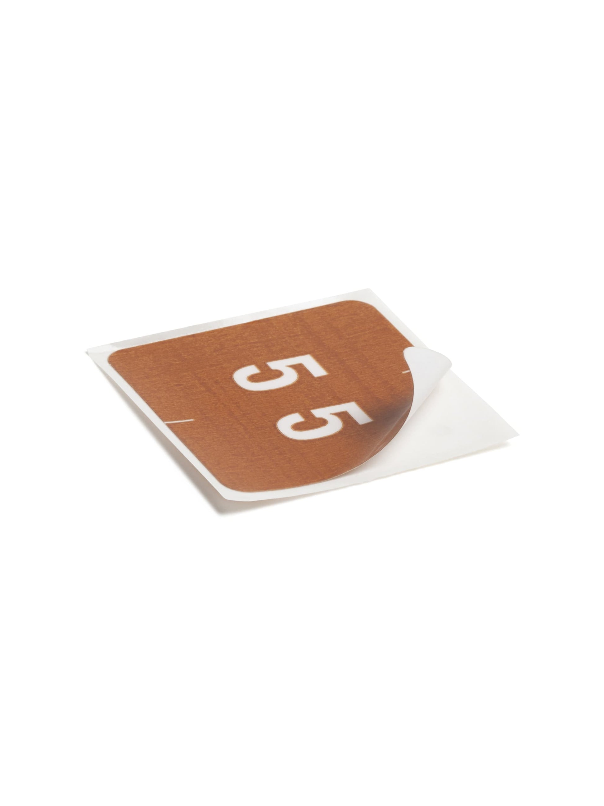 DCC Color-Coded Numeric Labels - Rolls, Brown Color, 1-1/2" X 1-1/2" Size, Set of 250, 086486674256