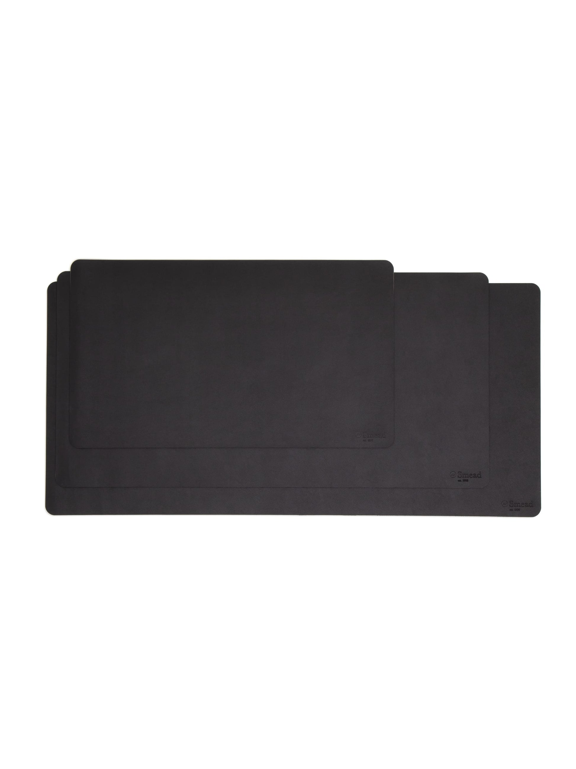 Vegan Leather Desk Pad, Charcoal Color, 36"X17" Size, 086486648288