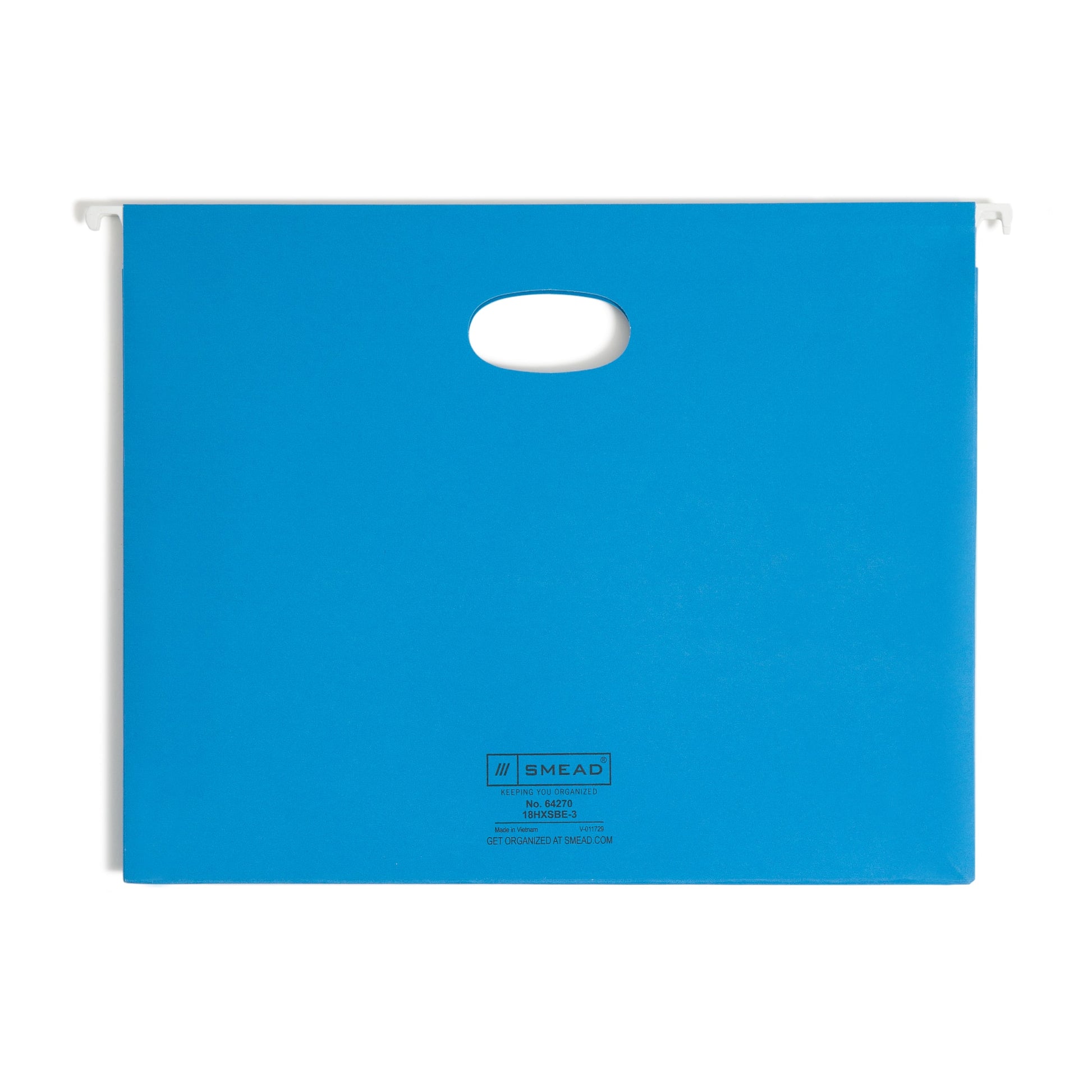 Hanging File Pockets with Tabs, 3" Expansion, Blue Color, Letter Size, Set of 25, 086486642705