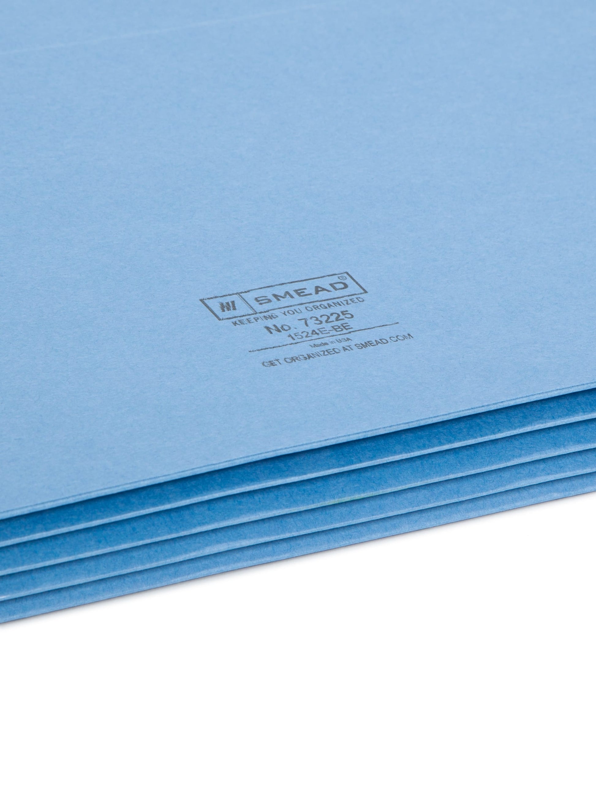 File Pockets, 3-1/2 inch Expansion, Straight-Cut Tab, Blue Color, Letter Size, Set of 25, 30086486732254