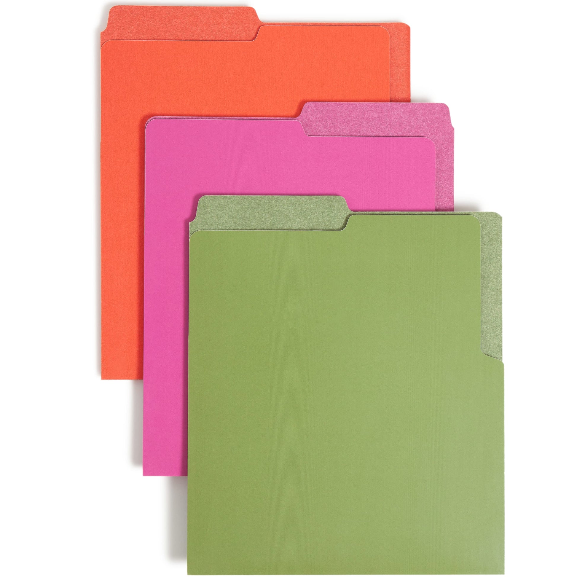 Heavyweight Vertical File Folder, Assorted Colors Color, Letter Size, Set of 6, 086486754064