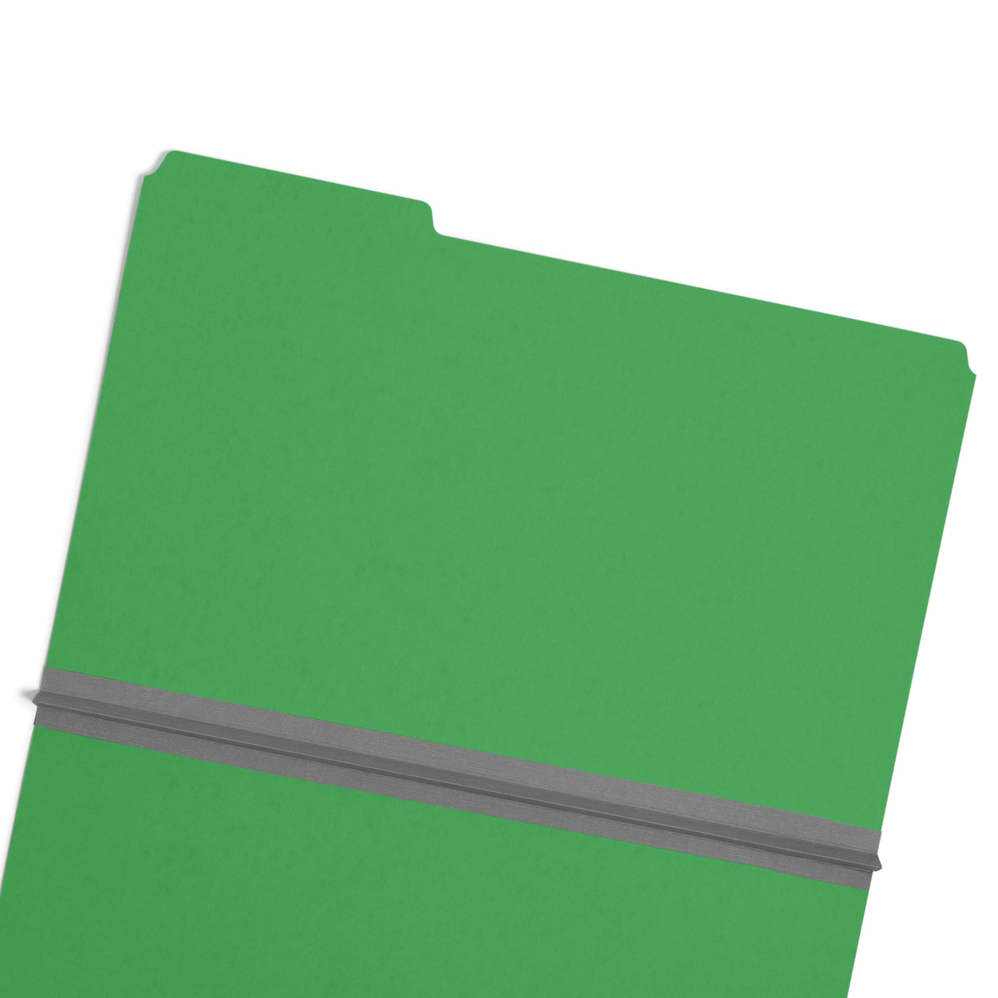 Pressboard File Folder, 1 inch Expansion, 1/3-Cut Tab, Green Color, Legal Size, Set of 25, 086486225465