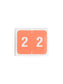 DCCRN Color-Coded Numeric Labels - Rolls, Pink Color, 1-1/4" X 1" Size, Set of 50, 086486673426