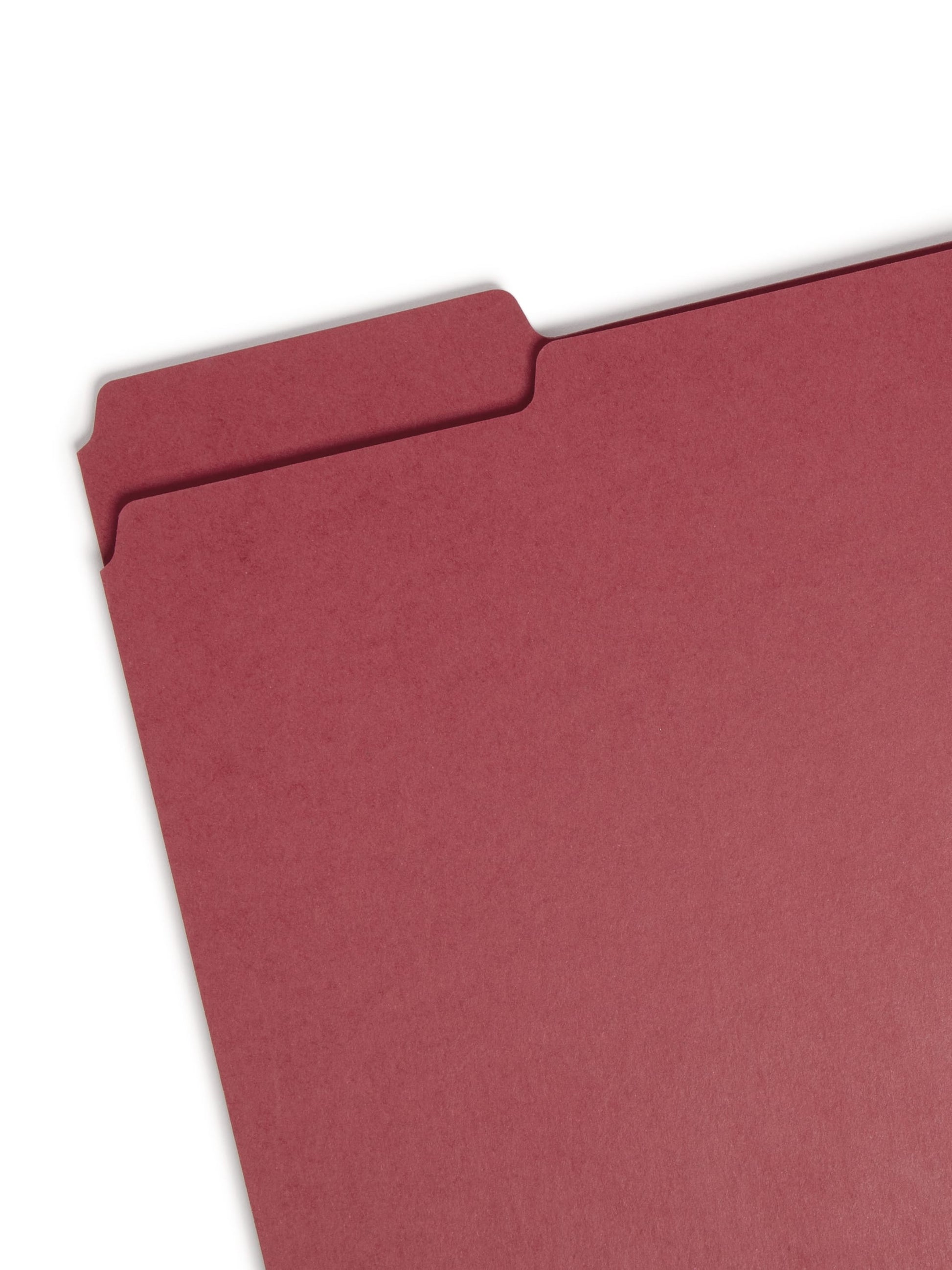 SafeSHIELD® Pressboard Fastener File Folders, 2 inch Expansion, 1/3-Cut Tab, Bright Red Color, Letter Size, Set of 25, 086486149365