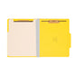 Classification File Folders, 2 Dividers, 2 inch Expansion, Yellow Color, Letter Size, Set of 10, 30086486140042