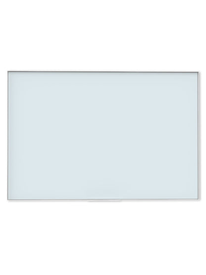 U Brands White Aluminum Frame Non-Magnetic Glass Dry Erase Board, 72" x 48" White Frosted (Actual Size 70" x 47")