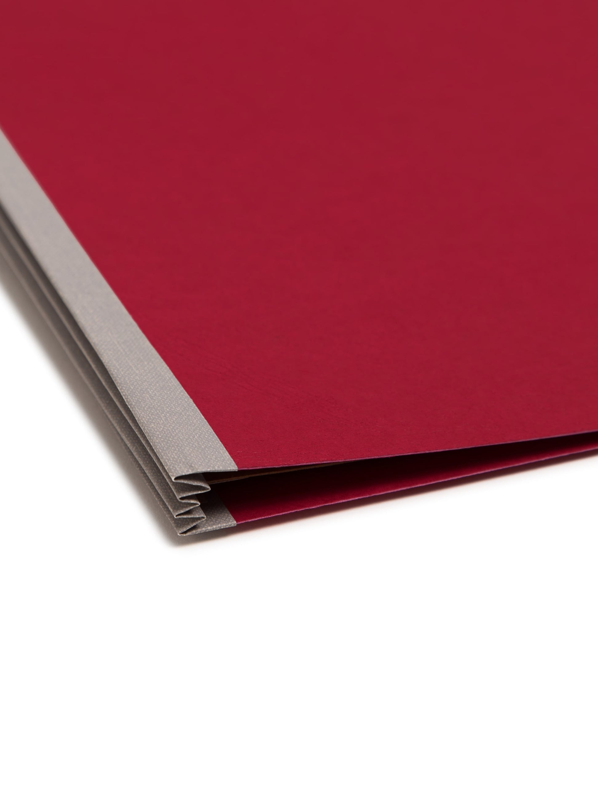 SafeSHIELD® Premium Pressboard Classification File Folders, 2 Dividers, 2 inch Expansion, 2/5-Cut Tab, Bright Red Color, Legal Size, Set of 0, 30086486192027