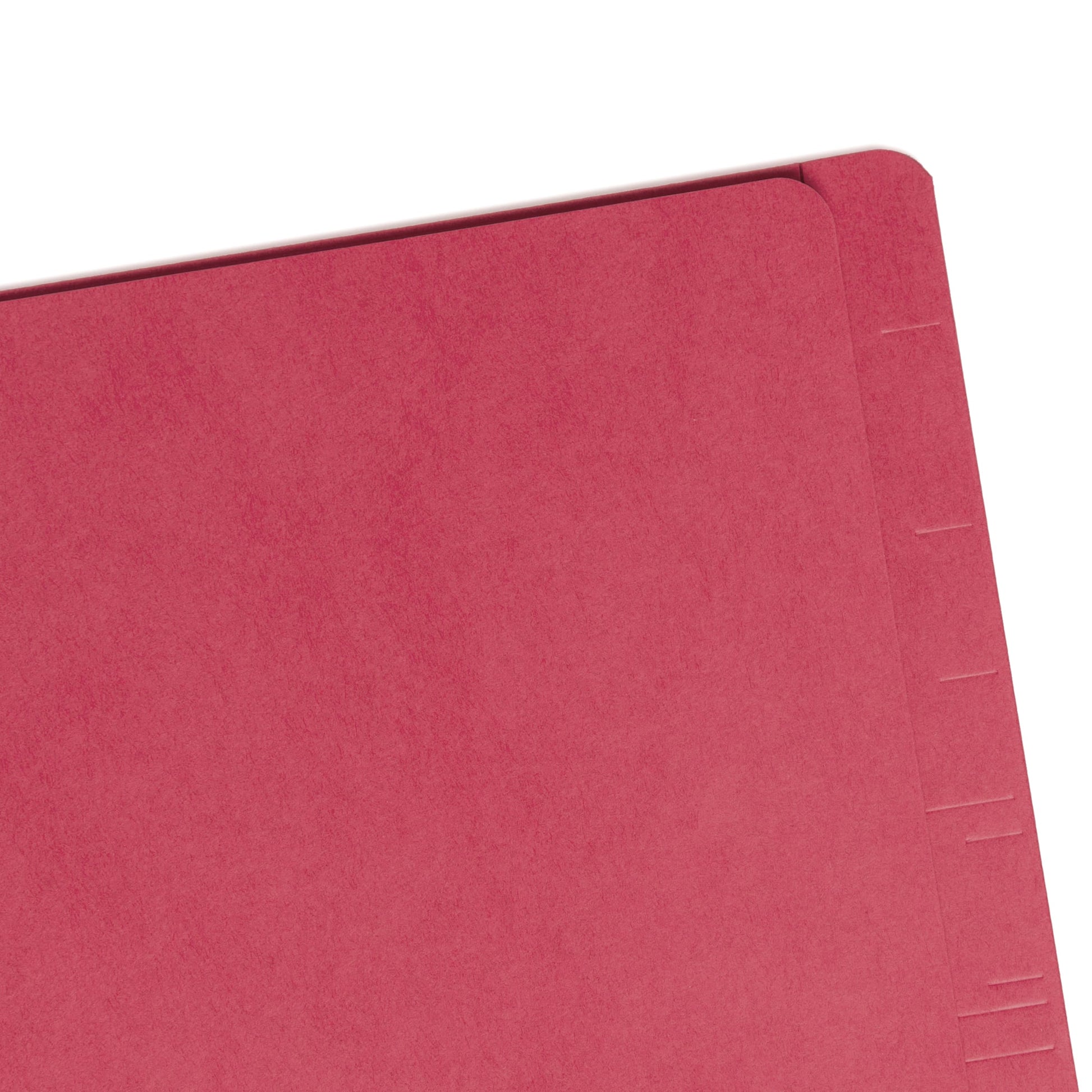 End Tab Classification File Folders, Straight-Cut Tab, 2 inch Expansion, 2 Dividers, Red Color, Letter Size, Set of 10, 30086486268388