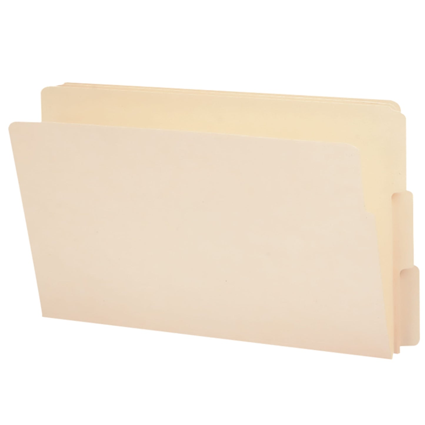 Shelf-Master® Reinforced End Tab File Folders, 1/3-Cut Tab, Manila Color, Legal Size, Set of 100, 086486271349