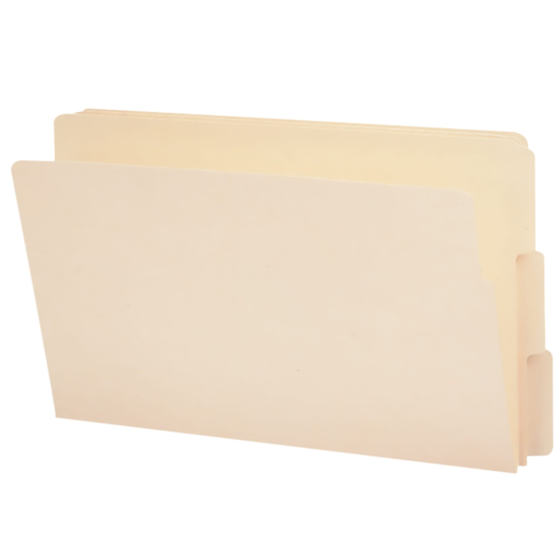 Shelf-Master® Reinforced End Tab File Folders, 1/3-Cut Tab, Manila Color, Legal Size, Set of 100, 086486271349