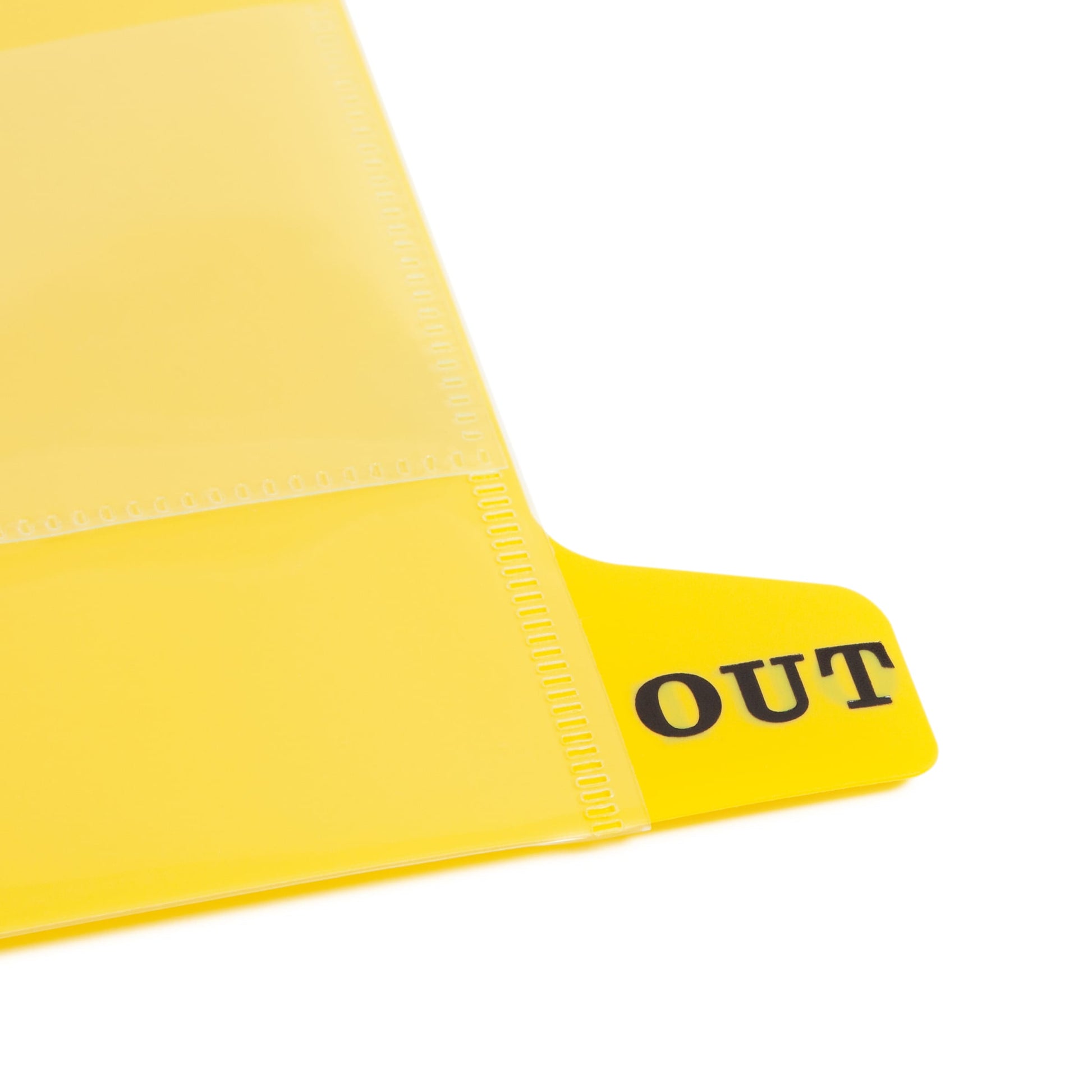 Poly End Tab Out-Guides, Yellow Color, Letter Size, Set of 25, 086486619561